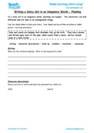 Worksheets for kids - writing-a-story-set-in-an-imaginary-world-planning